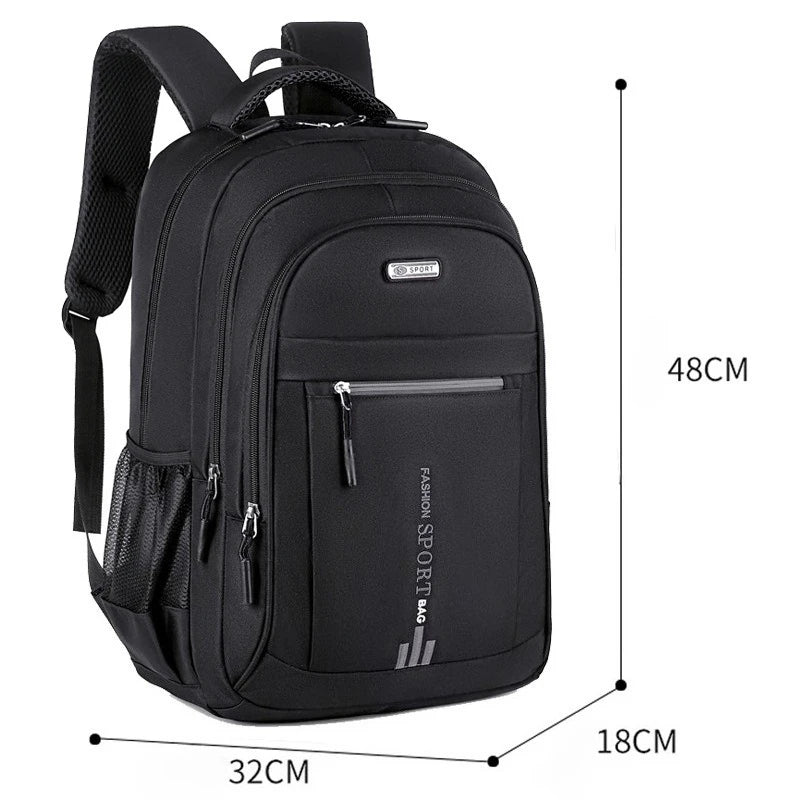 Men's Backpacks Oxford Waterproof Rucksack Business Computer Bag Casual Travel Backpack Senior HighSchool Student Schoolbag 2025