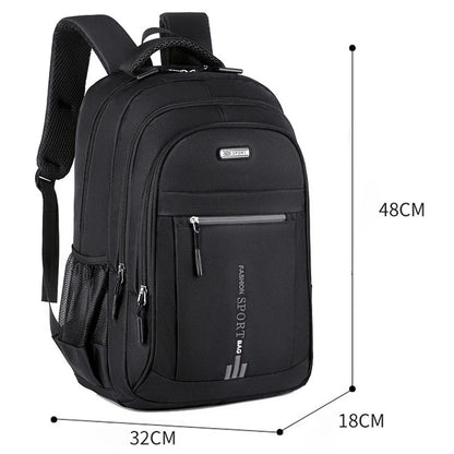 Men's Backpacks Oxford Waterproof Rucksack Business Computer Bag Casual Travel Backpack Senior HighSchool Student Schoolbag 2025
