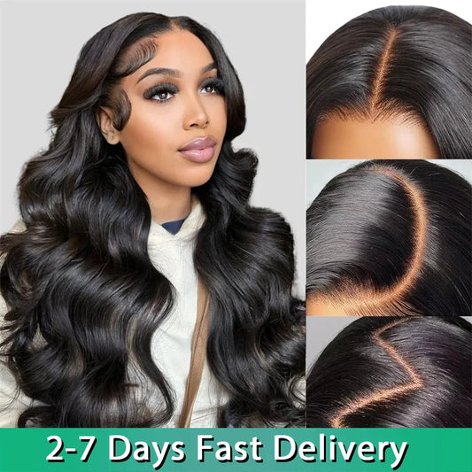 Glueless Bling Hair Wigs Brazilian Body Wave Pre Plucked Lace Front Human Hair Wigs Glueless 6x4 Lace Frontal Wig Human Hair