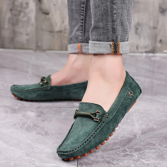 YRZL Men Fashion Loafers Soft Comfortable Anti Slip Casual Shoes High Quality Outdoor Leisure Flats for Men Classic Shoes