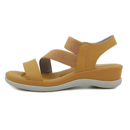 Summer New Sweet Sports Style Women's Fashion Elastic Band Comfortable 4 CM Thick Sole Lightweight Beach Casual Sandals