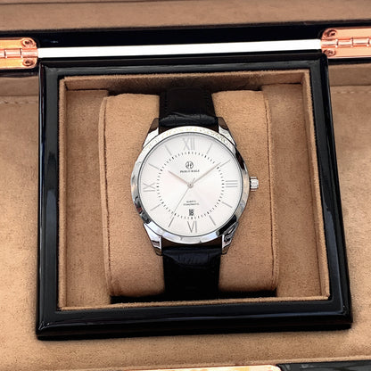 PABLO RAEZ Newest Fashion Quartz Watch Men Genuine Leather Male Wristwatch Top Luxury Brand Business Simple Clock Reloj Hombres