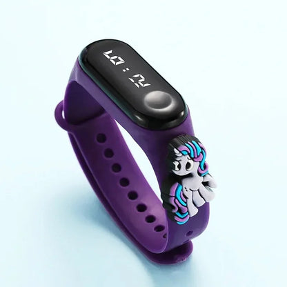 Children Electronic Watch Cartoon Doll Digital Smart Touch Screen Kids Led Watch for Boys Girls Student Waterproof Smartwatch