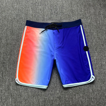 Plus size 28 38 Men's Beach Board Shorts 4-way Stretch Casual Sport Quick dry Waterproof Swim Surfing Diving Bermuda Trunks