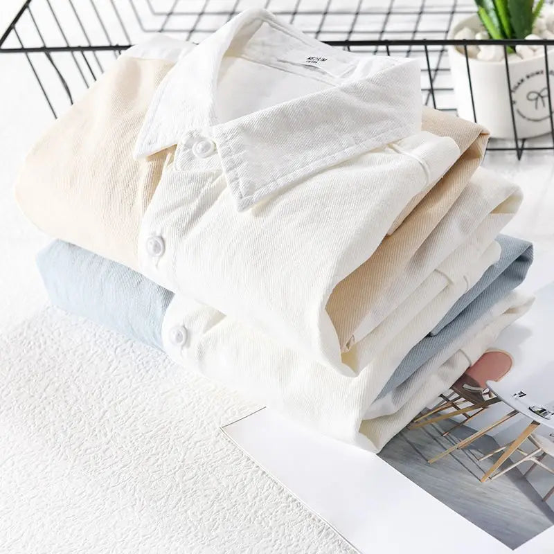 Young Style Trend Popularity Simplicity Versatile Leisure Sunlight Montage Loose Pocket Long Sleeves Men's Shirts Autumn 2024