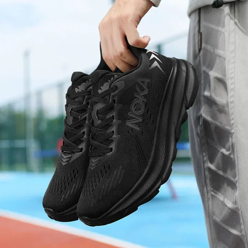 Men's Running Shoes Breathable Cushioning Couple Non-Slip Outdoor Jogging Trainer Race Sneakers Luxury shoes Mesh Off-road Shoes