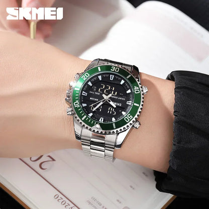 SKMEI 1850 Digital Mens Wristwatches Calendar Waterproof Quartz Sports Electronic Watches for Men Alarm Clock Relogio Masculino