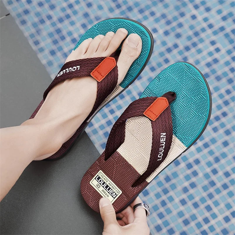 Flip-Flops Men's Summer Outer Wear Non-Slip Wear-Resistant Flip-Flops Men's Outdoor Sports Beach Sandals