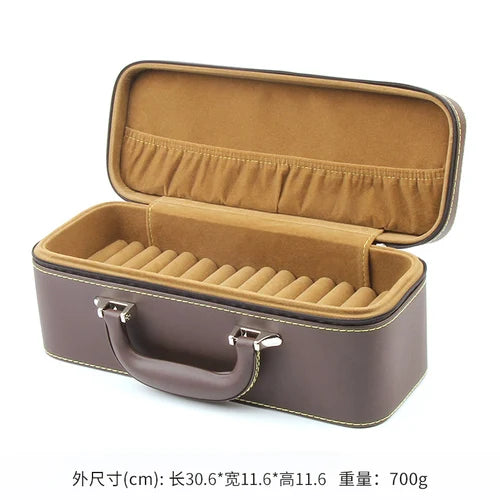 Big Size Jewelry Box Organizer Leather Jewelry Boxes for Women Bracelet Velvet Tray Display Stand Accessories Collection Gift