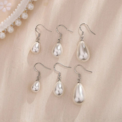 Real 925 Sterling Silver 1 Piece Baroque Pearl Hoop Earrings for Women Trendy Fine Jewelry Minmalist Water Drop Accessory