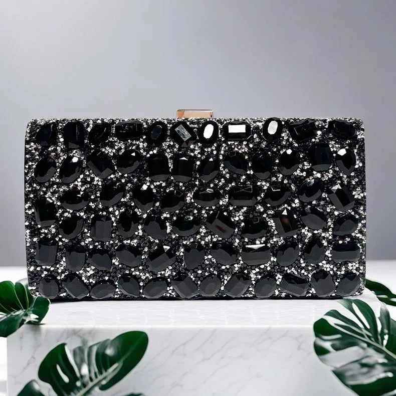 Luxury Diamond Clutch Bag Elegant Stylish Multi-color Square Fashionable Dress Cheongsam  Evening Bag for Wedding Dinner Party