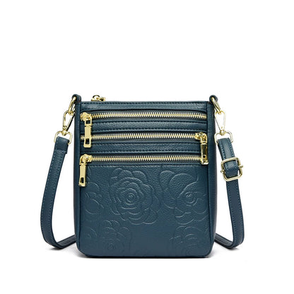 Three Zippers Design Crossbody Bags for Women Soft Leather Handbags High Quality Shoulder Bag Bolsa Women Messenger Bags Sac