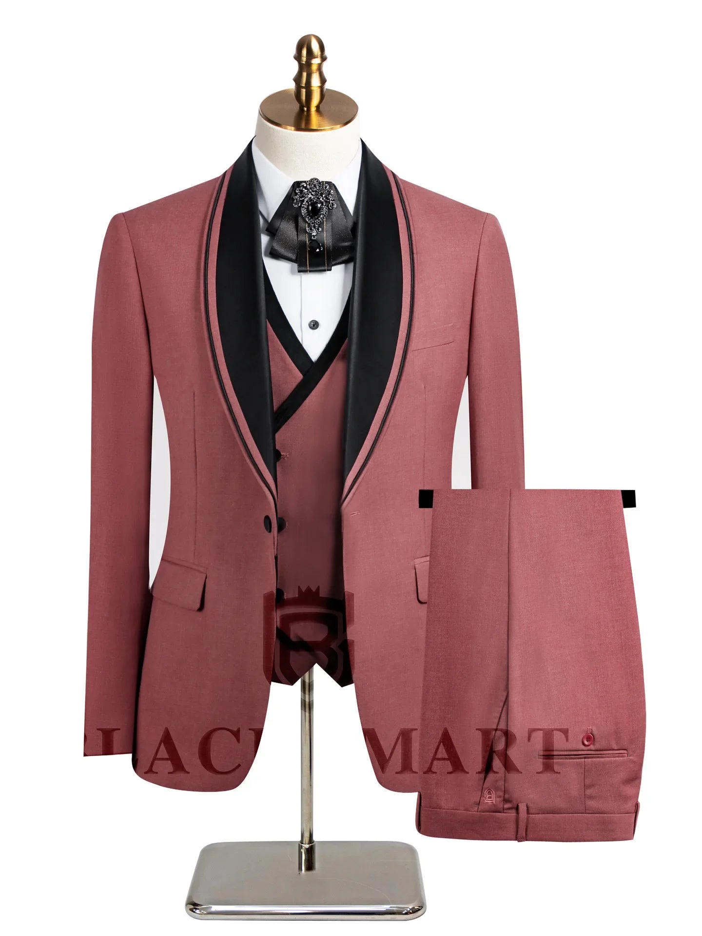 Men's Three-piece Wedding Tuxedo (Jacket + Vest + Pants) Fashion Show Concert Groom Engagement Cocktail Summer Party Men's Suit