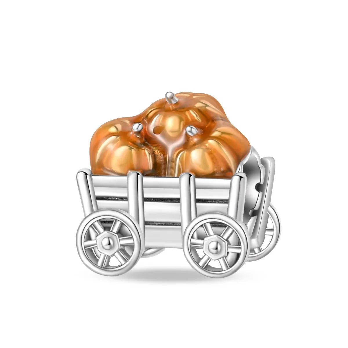 925 Sterling silve Coffee Cup Pumpkin Cart Series Charm Fit 4mm aperture Bracelet Charm Bead Necklace Diy Women Jewelry