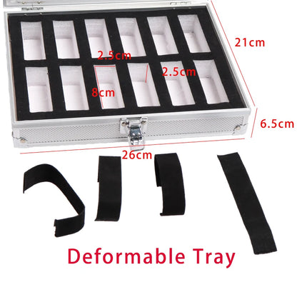 Watch Box 6/12/24 Girds Luxury Premium Quality Aluminum Alloy Product Pattern Storage Clock Box Collection Display Gif