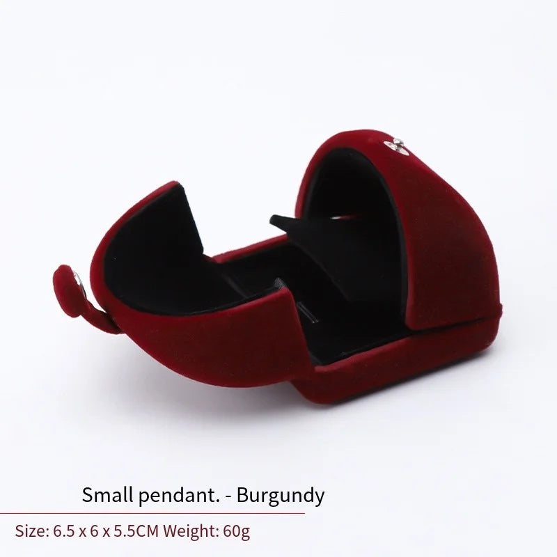 High-Grade Velvet Double Open Jewelry Gift Box, Rings Necklaces Earrings Bracelets Holder for Engagement,Christmas & Anniversary