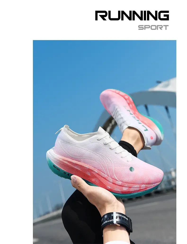 Men's Shoes Fashion Running Shoes Casual Breathable Mesh Surface Carbon Plate Rubber Outsole Red Rabbit Limited Sports Shoes
