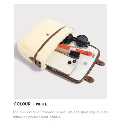 2025 Cute Plush Backpack Student Schoolbag Fashion Cartoon Furry Cat Bag Adorable Kitten Handbag for Woman Kids