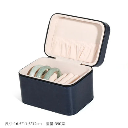 Big Size Jewelry Box Organizer Leather Jewelry Boxes for Women Bracelet Velvet Tray Display Stand Accessories Collection Gift