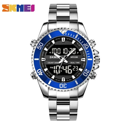 SKMEI 1850 Digital Mens Wristwatches Calendar Waterproof Quartz Sports Electronic Watches for Men Alarm Clock Relogio Masculino