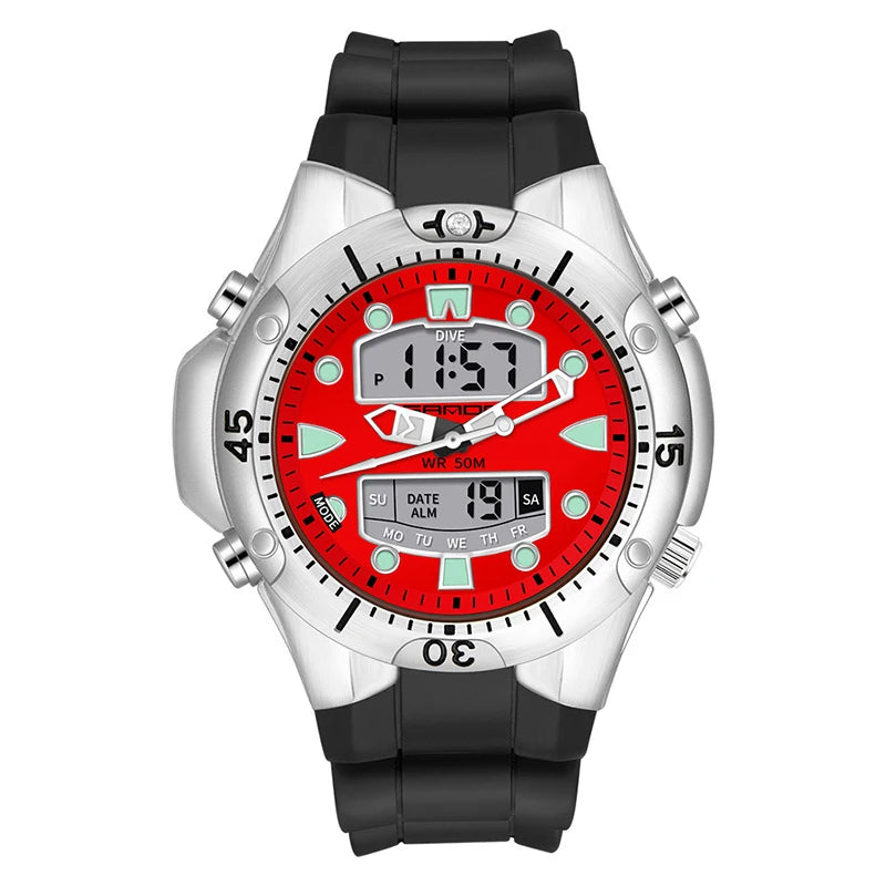 CQ346 New European and American large dial Men watch sports outdoor waterproof quartz watch fashion clock gift，watches for man