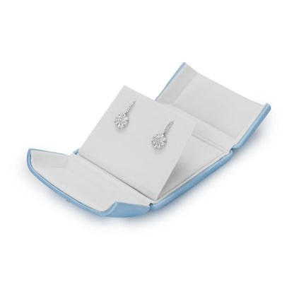 Oirlv Blue Jewelry Box Gift Boxes PU Leather Jewelry Boxes Wholesale Blue Wedding Ring Earring Bracelet Necklace Jewelry Box Set