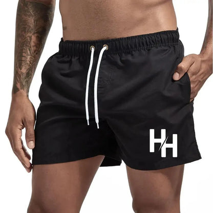 Men's Shorts Swimsuit Men's Shorts Swimming Briefs Casual Beach Shorts Surf Drawstring Boxers Summer S-4XL