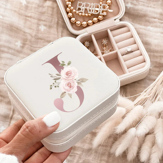 Portable Mini Jewelry Storage Box Travel Organizer Jewelry Case Leather Storage Earrings Necklace Ring Jewelry Organizer Display