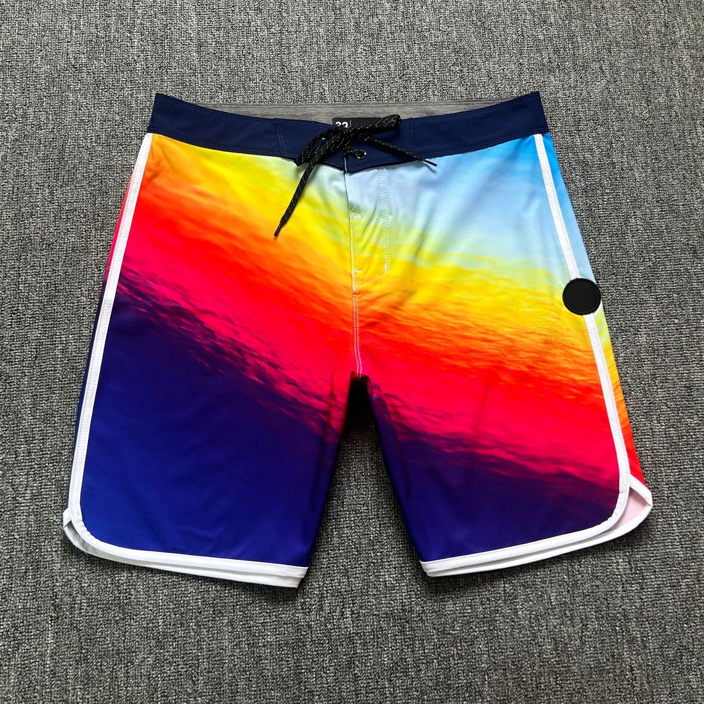 Plus size 28 38 Men's Beach Board Shorts 4-way Stretch Casual Sport Quick dry Waterproof Swim Surfing Diving Bermuda Trunks