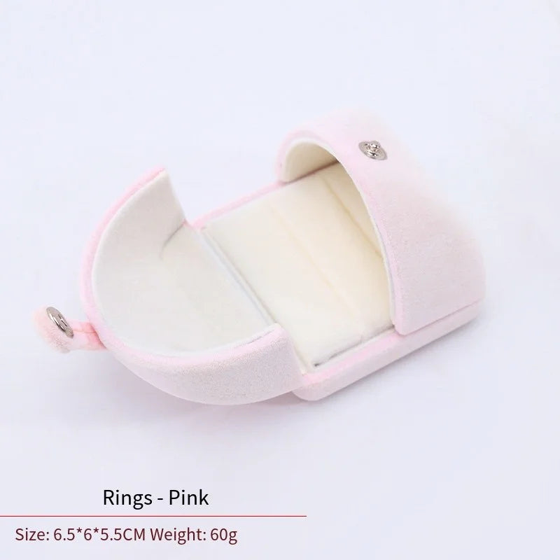 High-Grade Velvet Double Open Jewelry Gift Box, Rings Necklaces Earrings Bracelets Holder for Engagement,Christmas & Anniversary