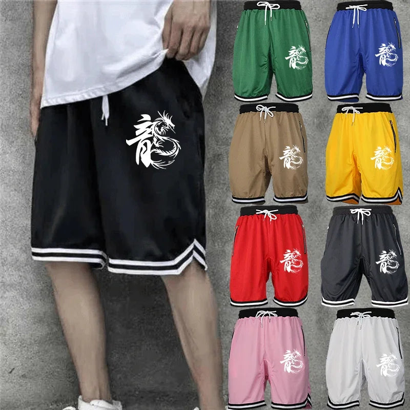 Summer Men Breathable Casual Beach Basketball Comfortable Fitness Sports Shorts Male Bermudas