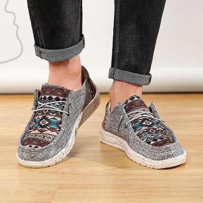 Comfortable Men Casual Canvas Shoes Men Loafers Mocassin Homme Moccasins Summer Popular Streetwear Plus Big Size 48