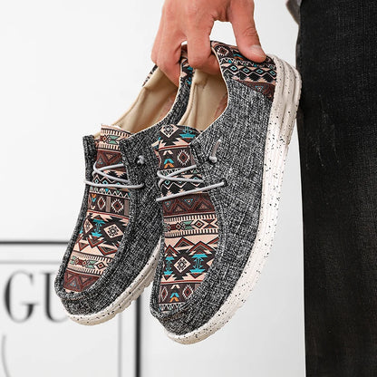 Comfortable Men Casual Canvas Shoes Men Loafers Mocassin Homme Moccasins Summer Popular Streetwear Plus Big Size 48