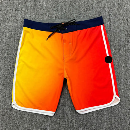 Plus size 28 38 Men's Beach Board Shorts 4-way Stretch Casual Sport Quick dry Waterproof Swim Surfing Diving Bermuda Trunks