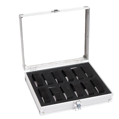 Watch Box 6/12/24 Girds Luxury Premium Quality Aluminum Alloy Product Pattern Storage Clock Box Collection Display Gif