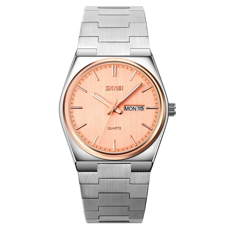 SKMEI 9288 Mens Waterproof Business Wristwatches Man reloj hombre  Casual Quartz Clock Male Full Steel Time Week Sports Watch