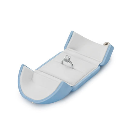 Oirlv Blue Jewelry Box Gift Boxes PU Leather Jewelry Boxes Wholesale Blue Wedding Ring Earring Bracelet Necklace Jewelry Box Set