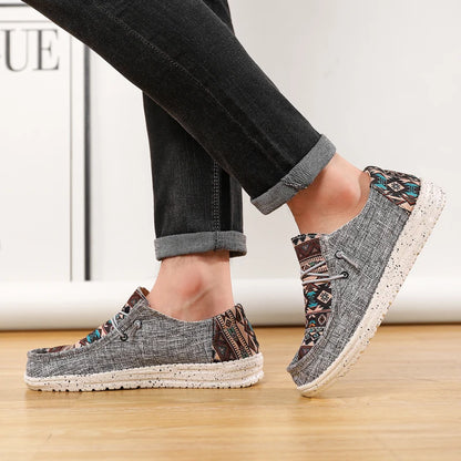 Comfortable Men Casual Canvas Shoes Men Loafers Mocassin Homme Moccasins Summer Popular Streetwear Plus Big Size 48