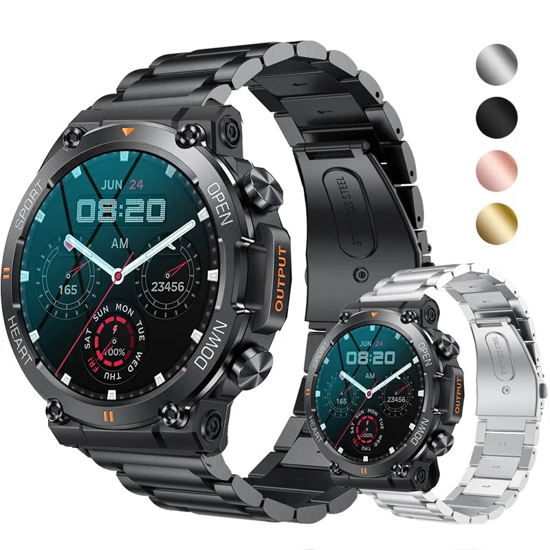 Watch Bracelet Strap for MEVADEN MD56 MD52 Smartwatch Stainless Steel Band for MEVADEN MD56 MD52 Metal Correa Wristband