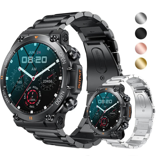 Watch Bracelet Strap for MEVADEN MD56 MD52 Smartwatch Stainless Steel Band for MEVADEN MD56 MD52 Metal Correa Wristband