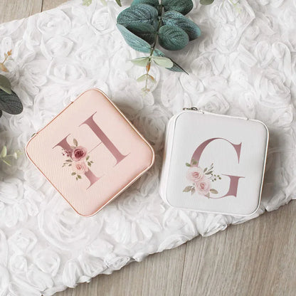 Portable Mini Jewelry Storage Box Travel Organizer Jewelry Case Leather Storage Earrings Necklace Ring Jewelry Organizer Display