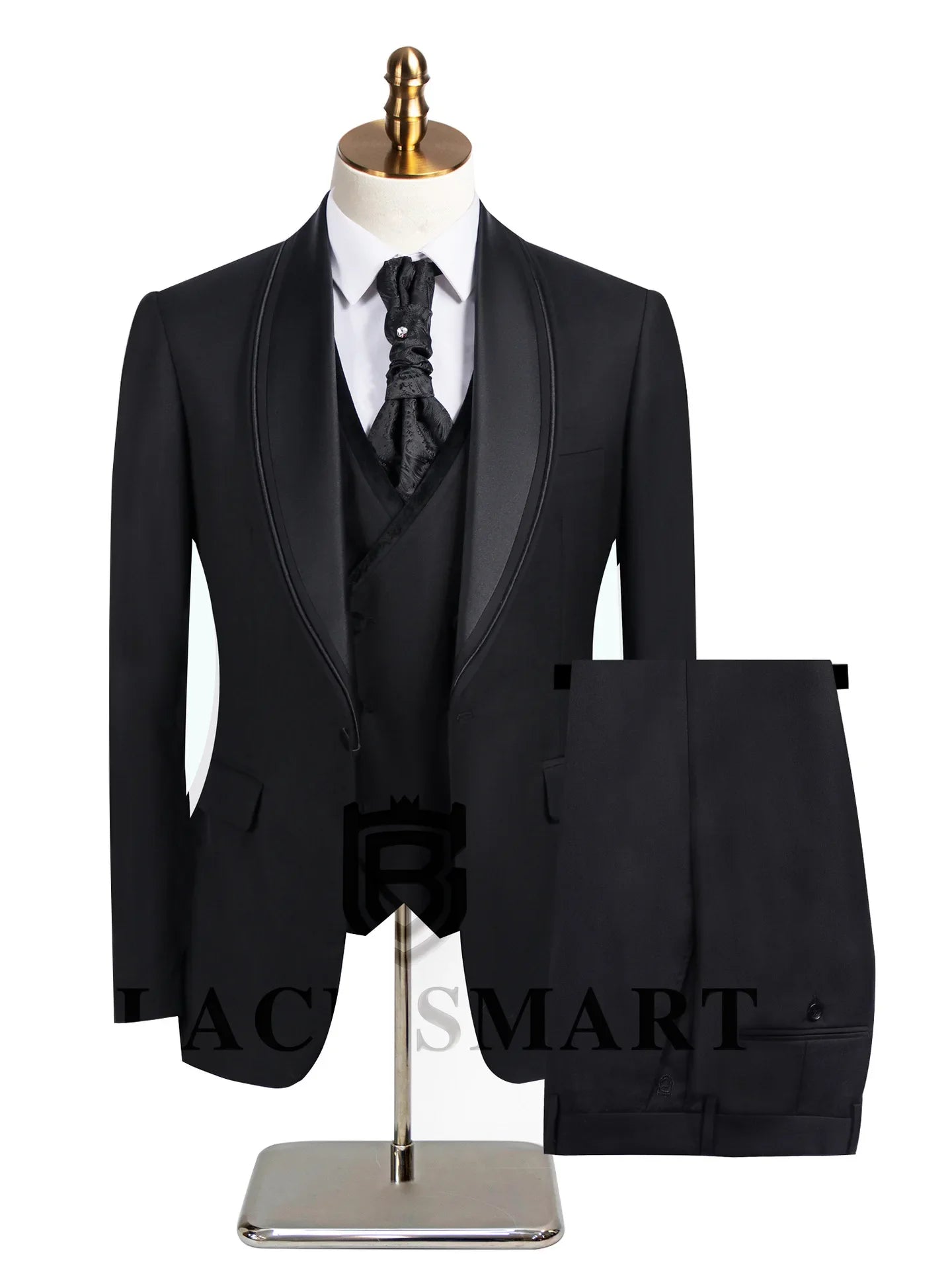 Men's Three-piece Wedding Tuxedo (Jacket + Vest + Pants) Fashion Show Concert Groom Engagement Cocktail Summer Party Men's Suit