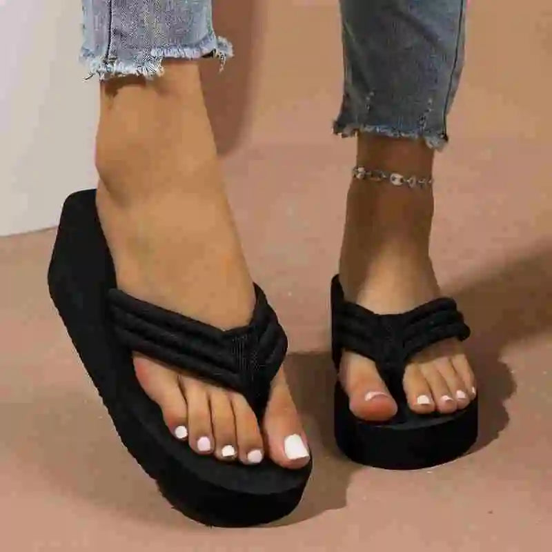 Womens Stylish Ultra Light Flip Flops Slides - Soft Indoor & Outdoor Sandals - Perfect for Beach, Pool, Vacation - Quick-Dry