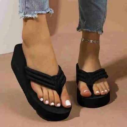 Womens Stylish Ultra Light Flip Flops Slides - Soft Indoor & Outdoor Sandals - Perfect for Beach, Pool, Vacation - Quick-Dry