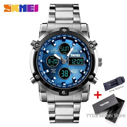 SKMEI 1389 Fashion Luxury Business Mens Watch Waterproof Sport Digital Men's Wristwatch Bracelet Clock Reloj Relogio Masculino