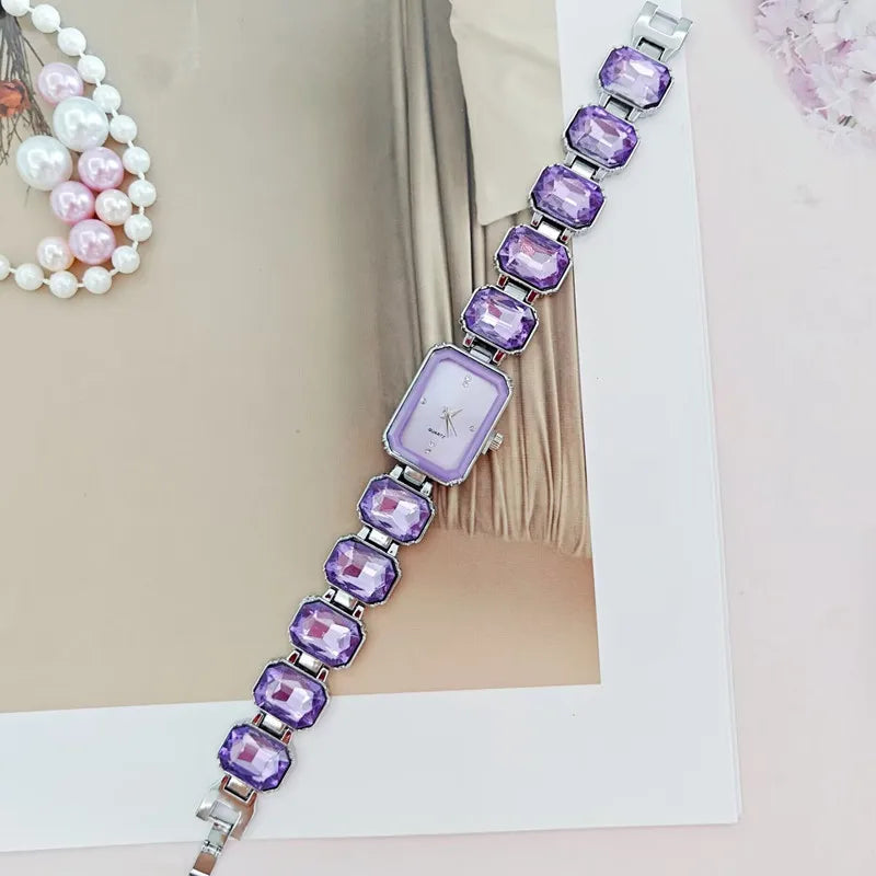 UTHAI CQ412 Fashionable Women watch, light luxury square bracelets, quartz watches, trendy clocks, gifts，watches for woman