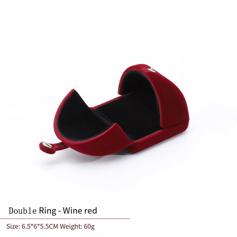High-Grade Velvet Double Open Jewelry Gift Box, Rings Necklaces Earrings Bracelets Holder for Engagement,Christmas & Anniversary