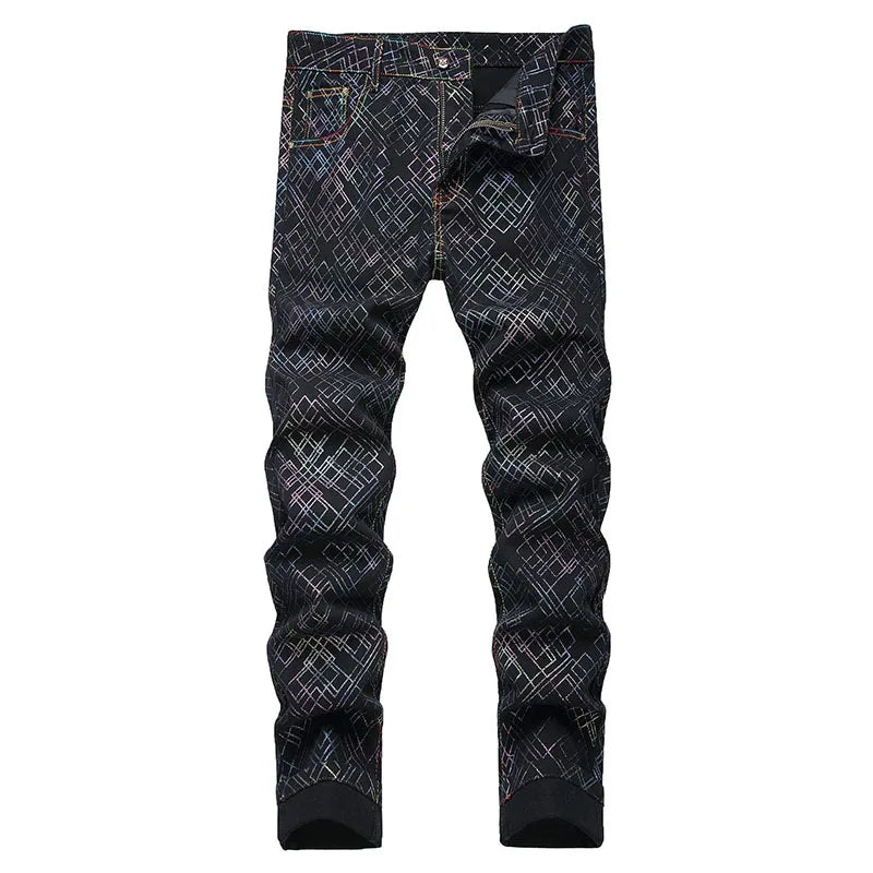 2024 New Fashion Autumn Winter Men Skinny Elastic Jeans Mens Slim Fit Biker Denim Cotton Straight Pants jeans para hombre