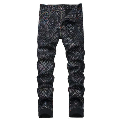 2024 New Fashion Autumn Winter Men Skinny Elastic Jeans Mens Slim Fit Biker Denim Cotton Straight Pants jeans para hombre