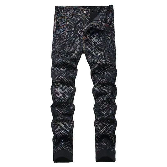 2024 New Fashion Autumn Winter Men Skinny Elastic Jeans Mens Slim Fit Biker Denim Cotton Straight Pants jeans para hombre
